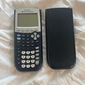 Texas Instruments TI-84 Plus Graphing Device in Black and White